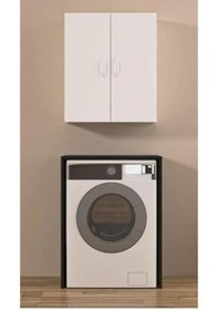 Resim Damla Tamamı Mdf Banyo Üst Dolabı, Çamaşır Makinası Üstü, Mutfak Dolabı Çok Renkli 