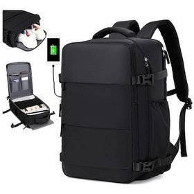 Resim Cloud011 Enoshı Büyük Kapasiteli 15.6 Laptop Çantası Sırt Çantası Black Diğer 