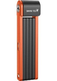 Resim Jokmae Turuncu Katlanır Bisiklet Zincir Kilit, Hırsızlık Önleyici Güçlü Asma Kilit Çok Renkli 