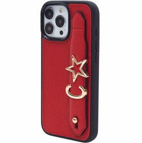 Resim Kırmızı Harfli iPhone Deri Kılıf - iPhone 11 