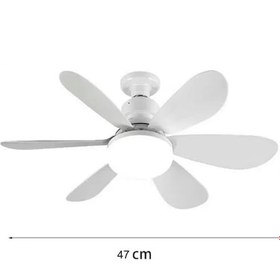 Resim Enshall GS06 Sessiz 3 Kademeli Aydınlatmalı Tavan Vantilatörü 