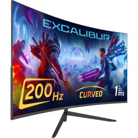Resim Casper Excalibur M.E27FHD-G 27" 200HZ 1MS 300NIT (HDMI+Display Port) Curved Freesync + G-Sync FHD LED Monitör 