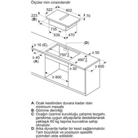 Resim Bosch PVS811B16E Ocak Indüksiyon Davlumbaz Entegreli 