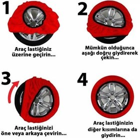 Resim 315/40/21 Xx Large Size 74 Matte Oto Kar Çorabı Actıve 