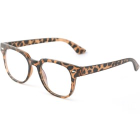 Resim TomyHelf Leopar Desenli Şeffaf Camlı Unisex Bilgisayar Gözlüğü - Kare Çerçeve, Şık Tasarım 