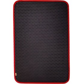 Resim Cattie Altıgen Model Kum Toplayıcı Fonksiyonel Kedi Paspası Large Kırmızı 50x75 Cm 