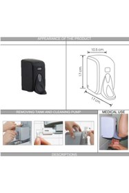 Resim Vialli S5MB Medical Sıvı Sabun Dispenseri 500 ml Siyah 