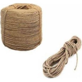 Resim Jüt Halat Dekor İpi 6 MM 10 M İp Halat İp Hasır İp Jüt Kendir 
