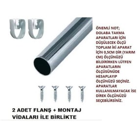 Resim Kromajlı Dolap Askı Borusu Askı Borusu 0-120 Cm Arası 120 Cm 
