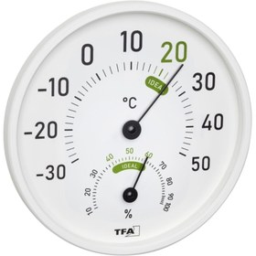 Resim TFA Dostmann Analog Iç - Dış Ortam, Mekan, Oda Sıcaklık Ve Nem Ölçer, Termometre - Higrometre 