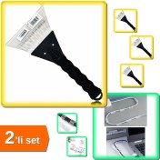 Resim Hereveoyuncak Oto Cam Buz Kazıyıcı Saplı + Kablo Sabitleyici Yapışkanlı Tutucu Klipsler 20 Adet - 2li Set U8K8W1 