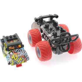 Resim MEGA Die Cast Off Road Dev Kırmızı Teker Araba 