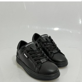 Resim 2885 Wickers Siyah-siyah Bağcıklı Kalp Detaylı Bayan Spor Ayakkabısı Siyah - Siyah 