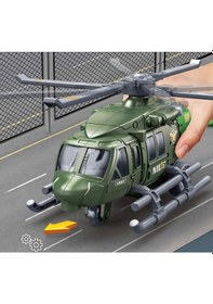 Resim Ht-706-64 Sürtmeli Büyük Askeri Helikopter Yeşil 