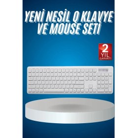 Resim 2.4 Ghz Wireless Kablosuz Klavye Mouse Seti Tv Pc Uyumlu 