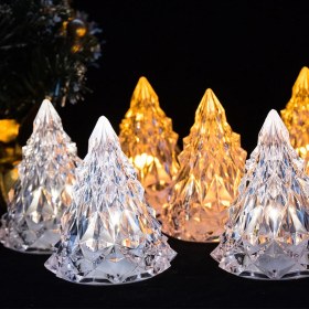 Resim Kuzey Amber LED Işıklı Çam Ağacı Mini Işıklı Çam Ağacı Işıklı Yılbaşı Ağacı LED Light Noel Tree Decor Light 