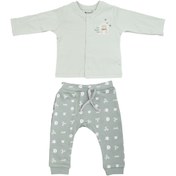 Resim Bibaby Biorganic Hug Me Bear Pijama Takım 59705 Yeşil 