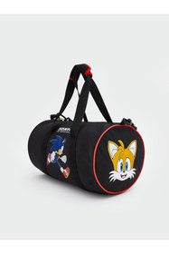 Resim LC Waikiki RENKLİMAĞAZADAN LCW ACCESSORIES Siyah Sonic Baskılı Erkek Çocuk Spor Çantası 