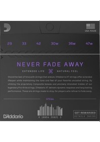 Resim D'addario Xtc44 Extra Hard Tension Set Klasik Gitar Teli 