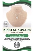 Resim OSMANLI DEĞERLİ TAŞ Sertifikalı Kristal Kuvars Yonca Doğal Taş Kolye Ucu (gümüş Zincir Hediye) M339 