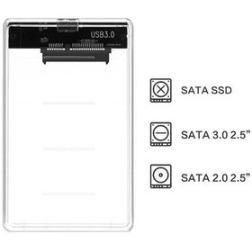 Resim Codegen Codmax Cdg-hdc-30t 2.5" Usb 3.0 Şeffaf Sata 3 Harici Hdd Kutusu-208279 