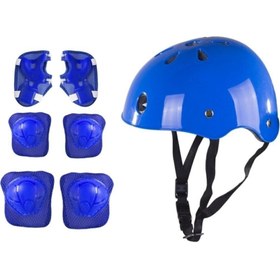 Resim F-Sports Kaliteli Kask Ve Dizlik Dirseklik, Ellik Full Set 