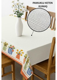 Resim Şık Dokulu Leke Tutmaz Masa Örtüsü Msrt006 Renkli 