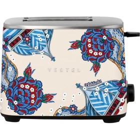 Resim Vestel X Aslı Filinta Retro Bej Çini Ekmek Kızartma Makinesi 