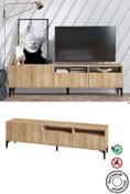Resim Decormet Ross Tv Sehpası Safir Meşe -dec-20047 
