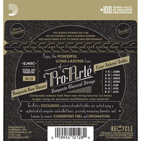 Resim D'Addario EJ45C Pro-Arte Composite Normal Tension Klasik Gitar Teli 