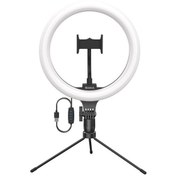 Resim Baseus Halka Işıklı 120 Led 3 Işık Modlu Canlı Yayın Ve Video Çekim Tripodu, 20cm Masaüstü Tripod 