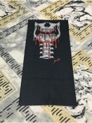 Resim Olympus plus Kanlı Iskelet Ağzı Kaburga Tasarımlı Motorcu Buff Maske Outdoor Boyunluk Unisex Bandana 