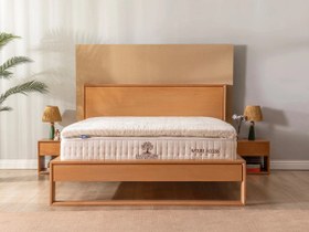 Resim %100 Pamuk Kılıflı Doğal Lateks Yatak Pedi - 160x200 