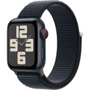 Resim Apple Watch SE GPS + Cellular, 40 mm Gece Yarısı Alüminyum Kasa ve Gece Yarısı Spor Loop 