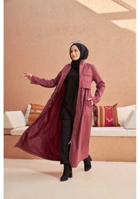 Resim Neways 6302 7845902 Kadın Trençkot Gülkurusu 