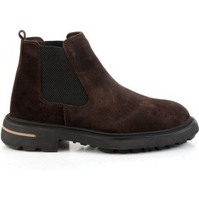 Resim Bambi Kahve Hakiki Deri Erkek Bot & Bootie E02597000602 Kahve 