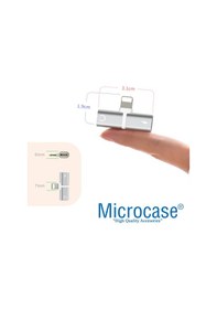 Resim Microcase Apple Uyumlu iPhone Lightning 2In1 Şarj ve Kulaklık Çevirici Ikd101 
