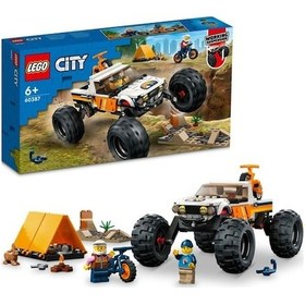 Resim LEGO® City 4x4 Arazi Aracı Maceraları 60387 6+ Yaratıcı Oyuncak Yapım Seti - 252 Parça 