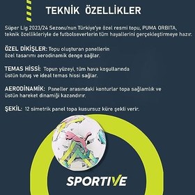 Resim Puma Orbita Süper Lig 2 Fifa Pro Futbol Topu 8419301 Krem 
