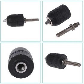 Resim Mandren Mandrel Otomatik Anahtarsız Mandren Adaptörü Aparat Dahil 2-13 Mm 