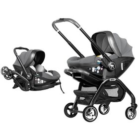 Resim Merkür Bebe Onyx 2'si 1 Arada Oto Koltuğu Bebek Arabası Gri 