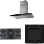 Resim Franke Smart X/v A90 Faber Davlumbaz Fhcr 905 4g Tc He Bk C Ocak Fmy 98 P Xs Fırın Ankastre Set 