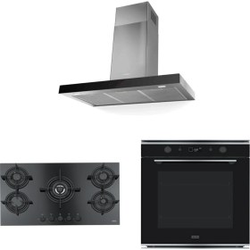 Resim Franke Smart X/v A90 Faber Davlumbaz Fhcr 905 4g Tc He Bk C Ocak Fmy 98 P Xs Fırın Ankastre Set 