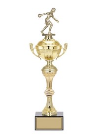 Resim Odak Kupa - Figürlü Kupalar - Bowling Kadın Figürlü Kupalar Fg-062 C - 44 Cm Altın - Beyaz 