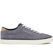 Resim TH HI VULC LOW CHAMBRAY Mavi Erkek Sneaker Tommy Hilfiger