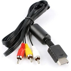 Resim 1.8 M Av Ses Kablosu Oyun Kompozit 3 Rca Bakır Sony Ps2/ps3/ps1 Konsol Tel Av Black 