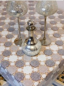 Resim İthal Pvc Muşamba - Desenli Silinebilir Masa Örtüsü 11lace006 Renkli 