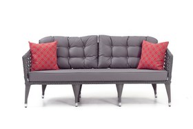 Resim İRİS BAHÇE OTURMA GRUBU, GRİ 