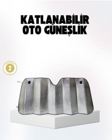 Resim Techmrt Otomobil Güneşliği Katlanabilir Tasarım Ve Süngerli Isı Yalıtımı 