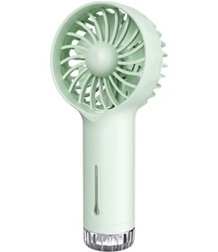 Resim Mini Taşınabilir El Tipi Vantilatör, Şarj Edilebilir Küçük Vantilatör Yeşil, 